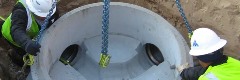 Канализационный колодец в мирном